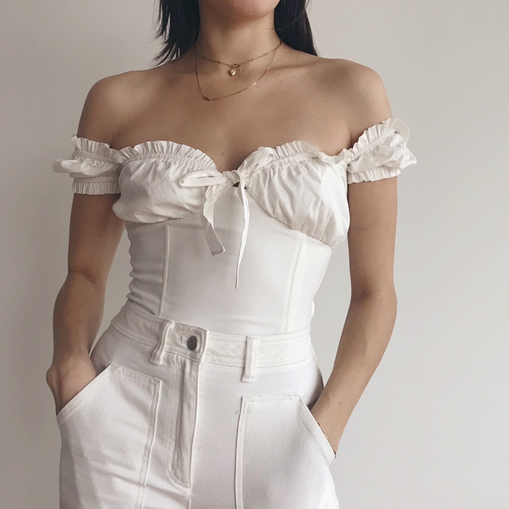 I. Am. Gia. Naomi Top in White